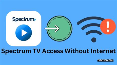 spectrum tv app without internet.